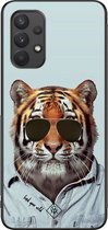 Samsung A32 4G hoesje - Tijger wild | Samsung Galaxy A32 4G case | Hardcase backcover zwart