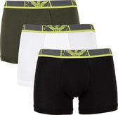 Emporio Armani Monogram Onderbroek - Mannen - zwart - army groen - wit - lime groen