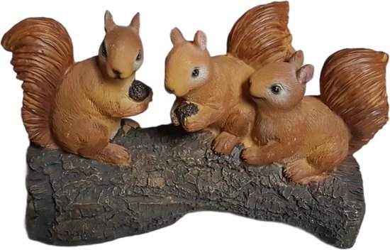 Home Accents Decorations - Écureuil animal sur tronc - décoration d'automne  