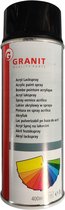 Granit Acryl Lakspray - Spuitlak - Uitstekende Hechting - RAL 9011 - Grafietzwart - Hoogglans
