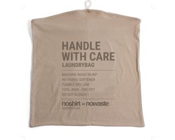 Nowaste Waszak - Duurzame Waszak - Van Gerecyclede Noshirts - Met Trekkoord - 45 x 46 cm