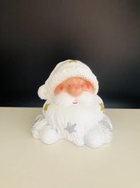 Kerstman #16 - 28 cm - polyester - glitters - polyresin - polystone - kunststof - decoratiefiguur - interieur en tuin - geschikt voor binnen en buiten - cadeau - geschenk - kerstco