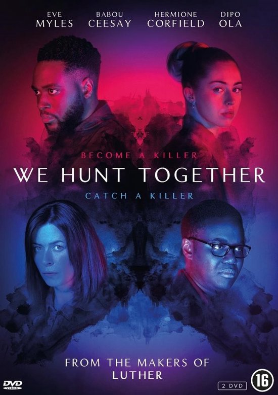 DVD-hoes met vier hoofden: Eve Myles, Babou Ceesay, Hermione Corfield en Dipo Ola. Titel: We Hunt Together.