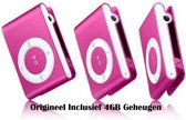 Mini MP3 speler met in-ear koptelefoon Roze Incl. 4GB geheugen