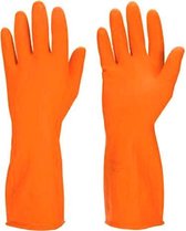 GV8131-OR-M herbruikbare rubberen handschoenen - Medium - Oranje