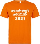 T-shirt oranje Zandvoort 2021 raceauto | race supporter fan shirt | Grand Prix circuit Zandvoort | Formule 1 fan | Max Verstappen / Red Bull racing supporter | racing souvenir | maat 3XL