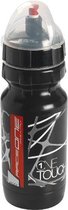 Race One Bidon Met Stofkap 600 Ml Zwart