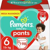Pampers Baby Dry Pants Luierbroekjes - Maat 6 - Mega Maandbox  - 198 luierbroekjes