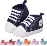 Baby-Schoenen-Blauw-Kinderschoenen-Eerste Wandelaars-Maat 12 - 11.5 cm