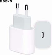 20W USB-C Power oplader - Wit - Oplaadstekker - Geschikt voor Apple iPhone 12 - Apple iPad - USB-C Apple Lightning | Snellader iPhone 12 / 11 / X / iPad / 12 Pro Max / iPhone 12 Pr