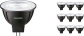 Voordeelpak 10x Philips LEDspot LV GU5.3 MR16 8W 830 36D (MASTER) | Warm Wit - Dimbaar - Vervangt 50W.