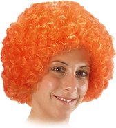Carnival Toys Pruik Afro Synthetisch Oranje One-size
