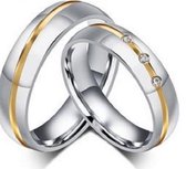 Jonline Prachtige Ringen voor hem en haar | Trouwringen | Vriendschapsringen | Zilver Goud Kleur