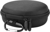 Bluetooth luidsprekerhoes, draagbare mini-ronde bluetooth luidspreker reizen dragen tas voor B & O BeoPlay A1 draadloze luidspreker met karabijnhaak, zwart