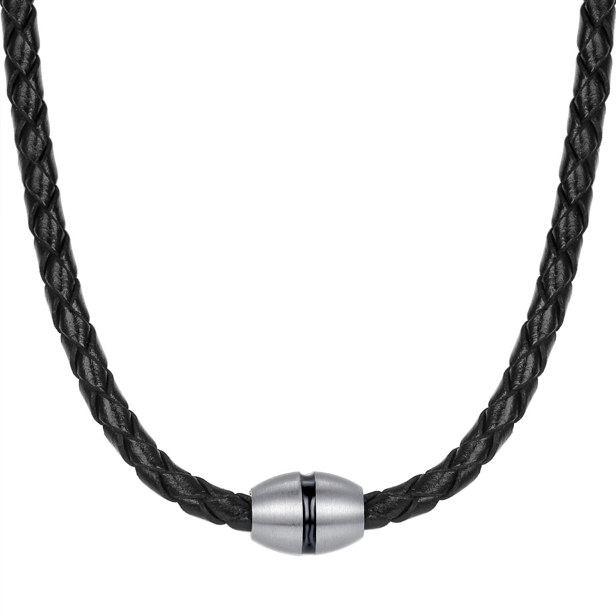 True Rebels True Rebels Mannen Leren ketting zwart