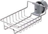 Keuken Gootsteenorganizer - Aanrecht Organizer - Kraanrek - Vaatdoekhouder - Sponshouder - Gootsteenhouder - Afdruipbakje - Spoelbak rekje – Roestvrij staal