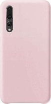 Telefoonglaasje Hoesje Geschikt voor Huawei P20 Pro - Siliconen - Roze Sand - Beschermhoes - Case - Cover