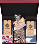 Hot Chocolade cadeauset Many Mornings sokken met warme chocolademelk - Winterpret - Unisex - Maat: 35-38