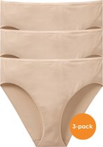 SCHIESSER Cotton Essentials dames slips (3-pack) - Beige -  Maat: XL