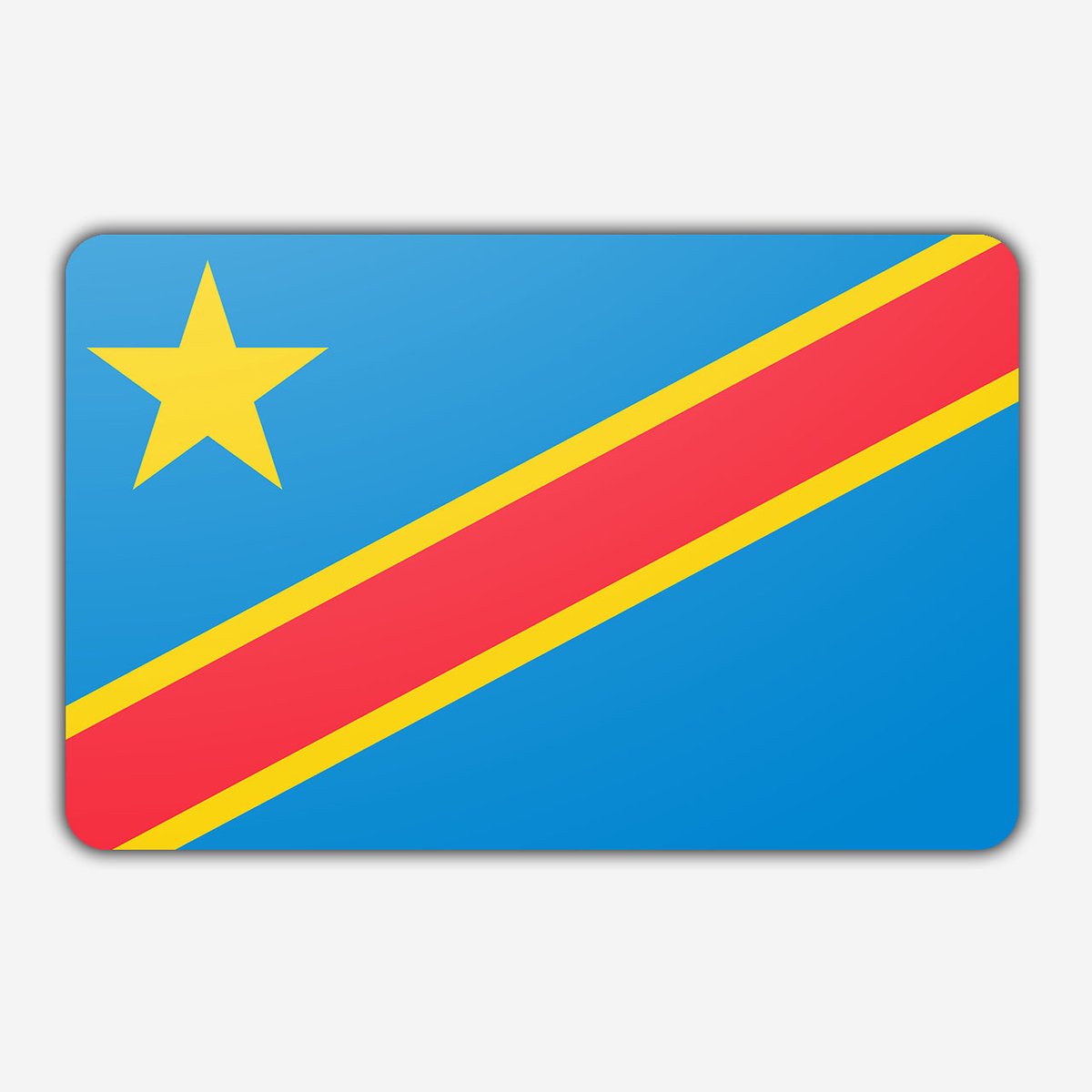 Vlag Congo-Kinshasa - 70x100cm - Polyester