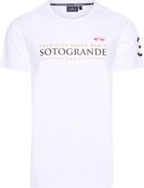 HV Society Korte mouw T-shirt - 0403103341 Alanzo Wit (Maat: M)