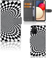 Telefoonhoesje met Pasjeshouder Geschikt voor Samsung Galaxy A03s Wallet Book Case Illusie