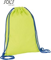 District Rugzak(Neonlime/Donkerblauw)