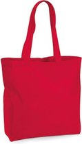 Organic Premium Cotton Maxi Bag (Rood)
