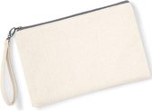 Canvas Wristlet Pouch (Natuurlijk)