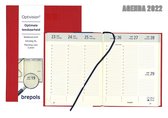 Brepols Agenda 2022 - Optivision NL - Optimaal leesbaar - Lucca - 17,1 x 22 cm - Rood