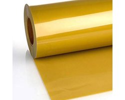 Iron on Heat transfer T-shirt vinyl - Warmte overdraagbaar T-shirt vinyl / Heat transfer T-shirt vinyl - 100 x 30 cm - Goud