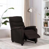 Fauteuil donkerbruin stof