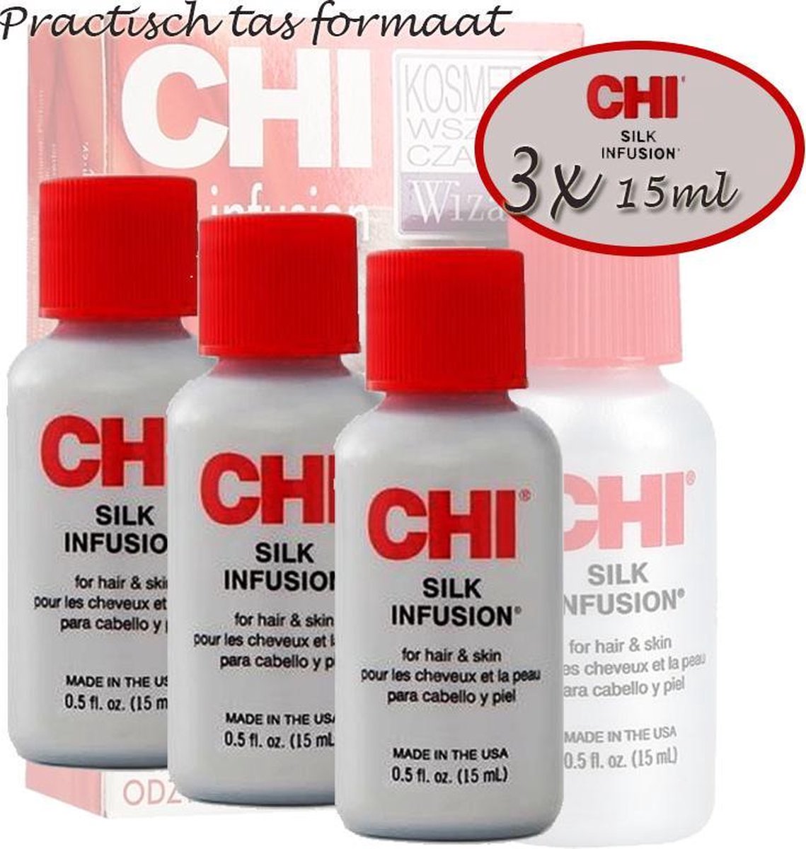 CHI Silk Infusion haarserum - voordeel pak: 3 x 15 ml | bol.com