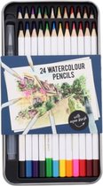 Aquarel potloden met airbrush | Aquarel | 25 delig | Diversen kleuren | In handige opbergdoos | Tekenen | Kleuren
