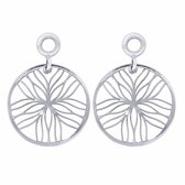 Zilveren  Hangers met Line Flower van MY iMenso