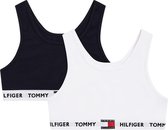 Tommy Hilfiger 2-pack bralettes meiden - blauw/wit