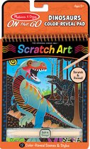 Melissa & Doug Kleurboek Scratch Art - Dinosaur Karton Oranje