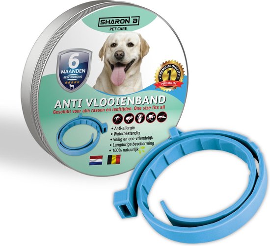Dictatuur Verzwakken lineair Vlooienband voor honden | lichtblauw | 100% natuurlijk | vlooien halsband |  Hond |... | bol.com