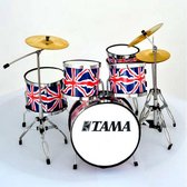 Miniatuur Tama drumstel UK vlag