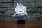 Nachtlampje Home Decoratie Shark Sea DAY/NIGHT LAMP The Hologram Megalodon Shark RGB LED