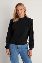 NA-KD Pleated Detail Dames Trui - Maat XXL