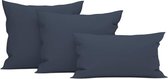 Heckett & Lane Wafel - Kussensloop - 60x70 cm - Insignia Blue - 2 Stuks