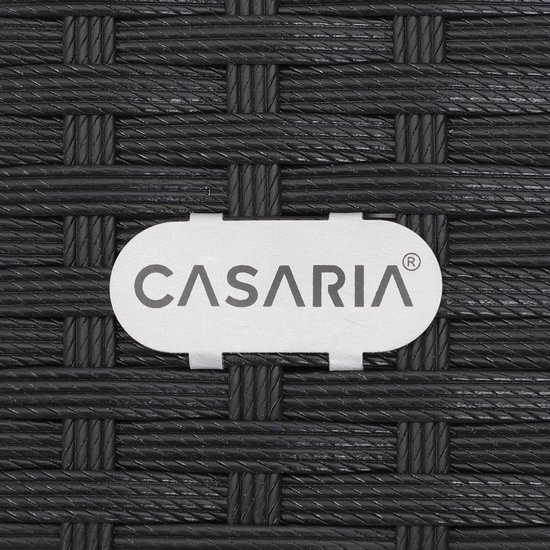Casaria Gartenstühle 2er Set Polyrattan Stapelbar mi