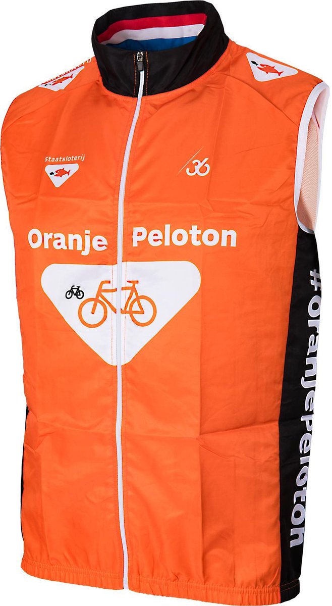 Windbreaker Oranje Peloton 36 Cycling Maat L
