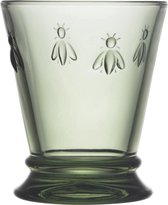 La Rochère bee - waterglas Gobelet Abeille - groen - set van 4 - H 10,3 cm