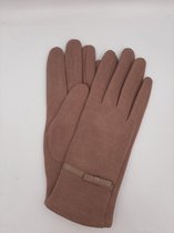 Indini - Handschoenen - Winter - Handschoenen - Winter - Handschoen - Licht Bruin met Bandje