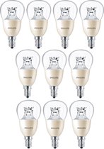 10 stuks Philips LED kogellamp E14 8W/827-822 Dimtone
