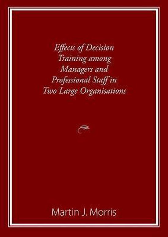 Effects of Decision Training among Managers and Professional ... - cover