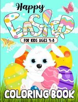 Happy Easter Coloring Book for Kids 4-8
