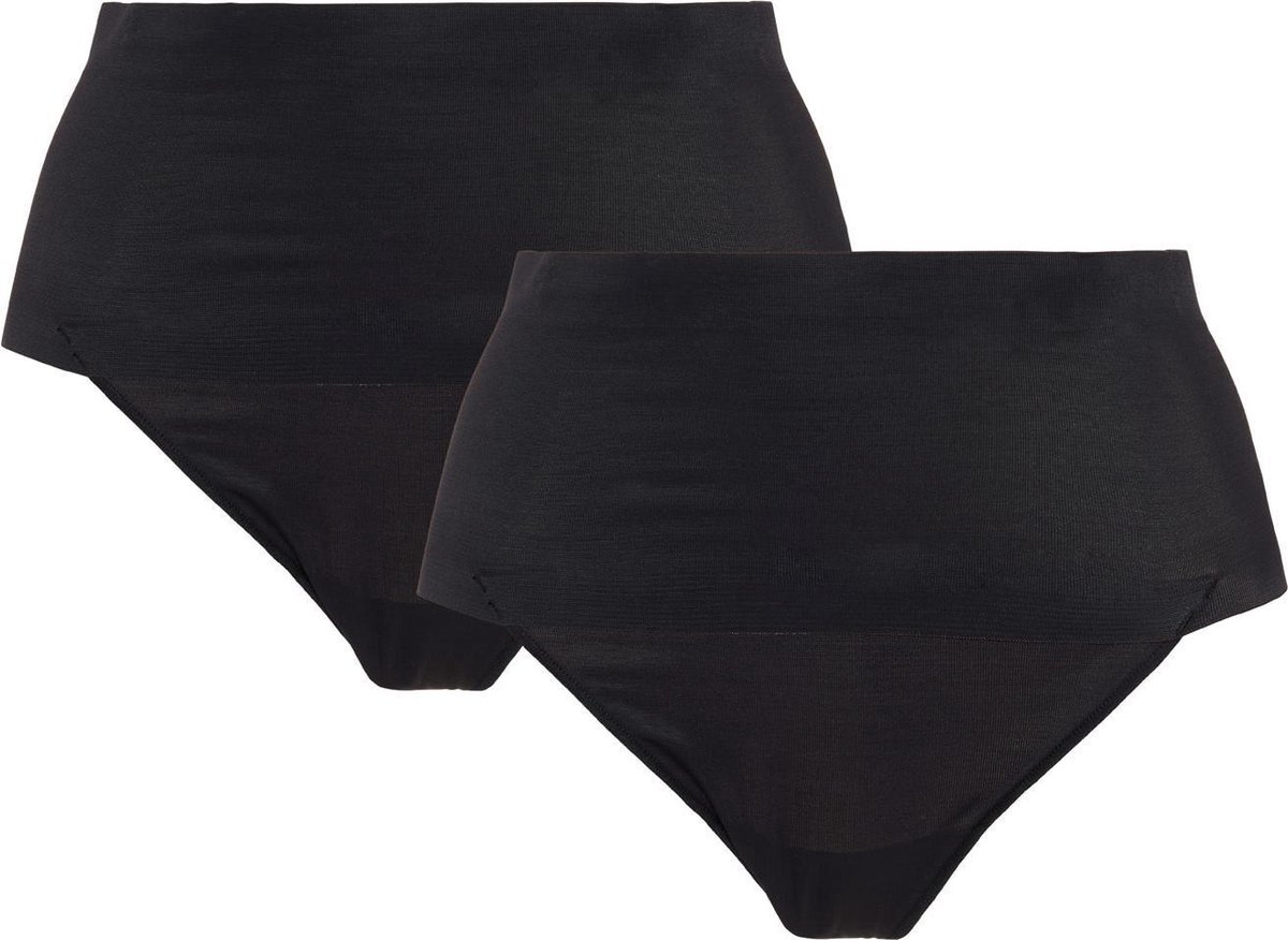 Maidenform Cover Your Bases 2 Pack Thong Vrouwen Onderbroek - Zwart - Maat M